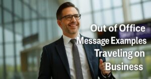 Out of office message examples traveling on business