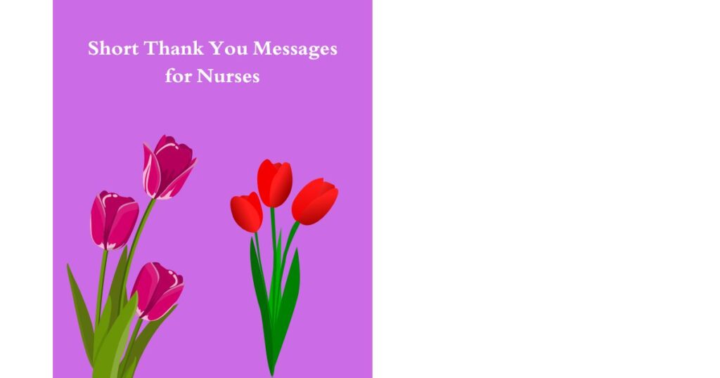 Short Thank You Messages for Nurses