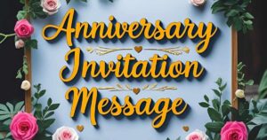 Anniversary Invitation Message