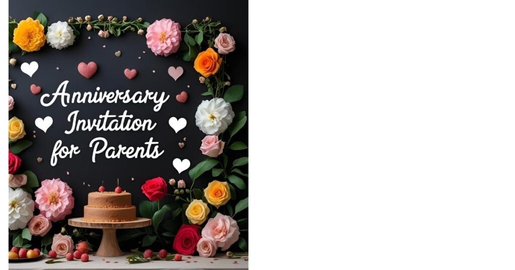 Anniversary Invitation Messages for Parents