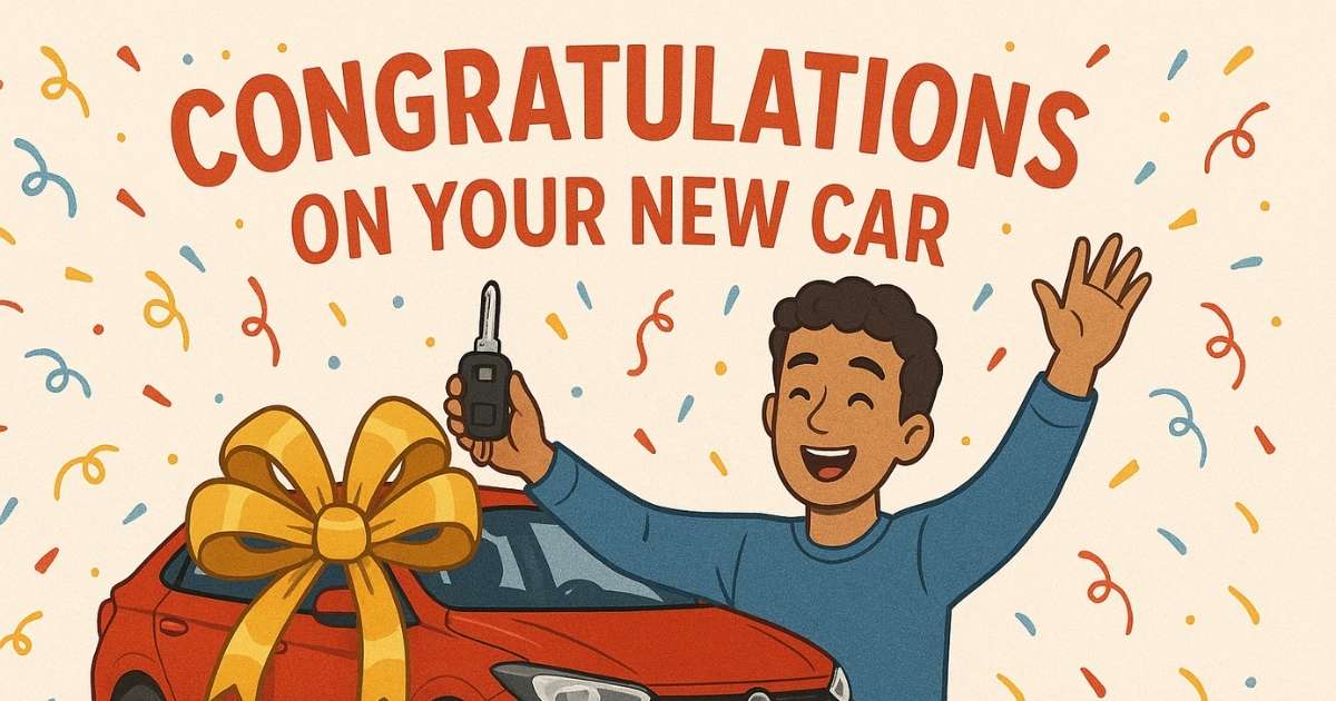 Congratulations message For New Car 