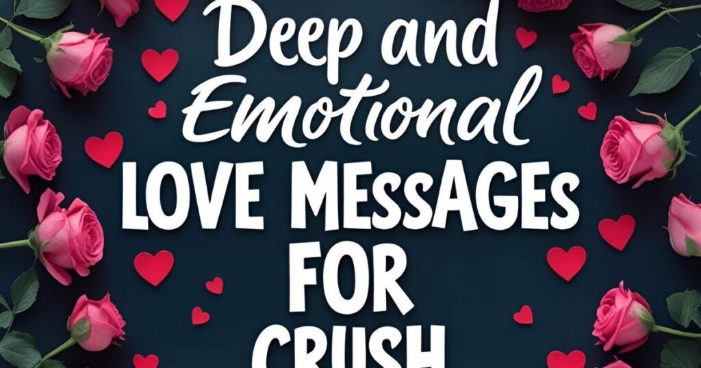 Deep and Emotional Love Messages for Crush