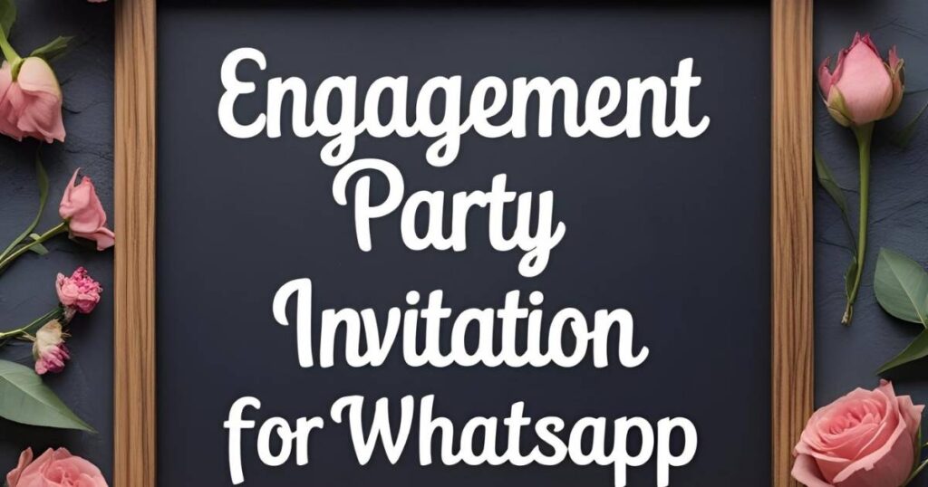 Engagement Party Invitation Messages for WhatsApp