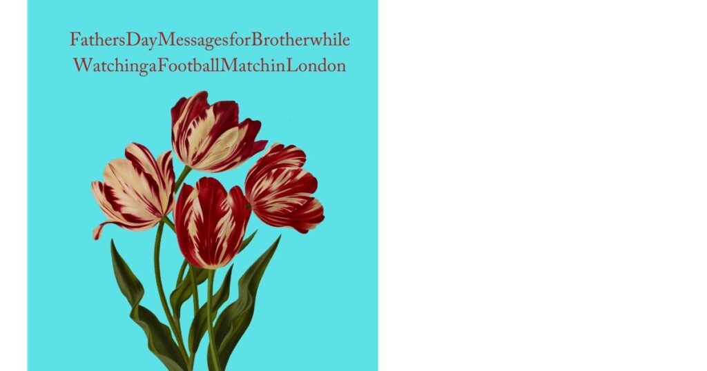 Fathers Day Messages for Brother while Watching a Football Match in London