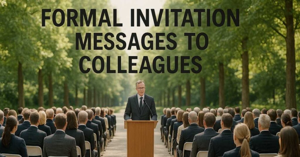 Formal Invitation Messages to Colleagues