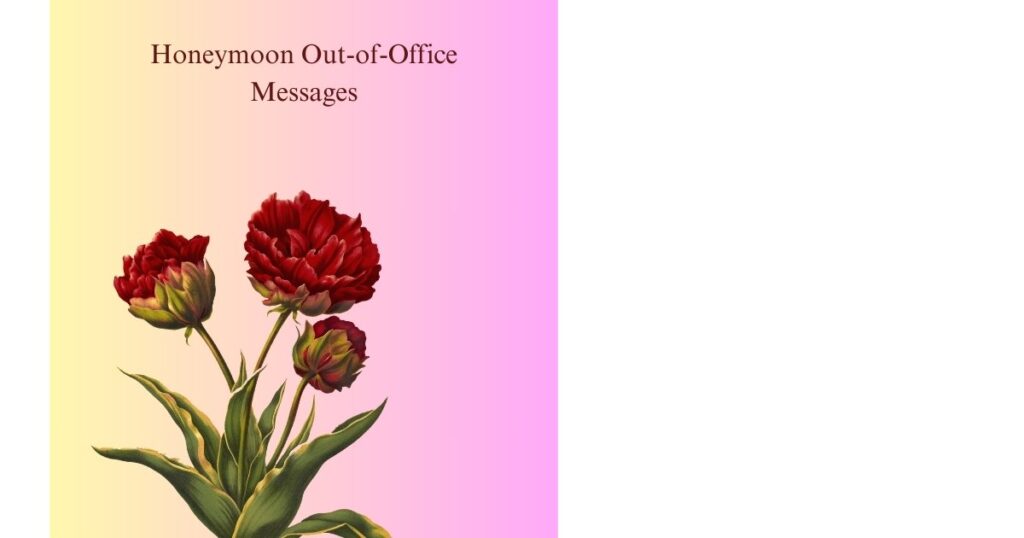 Honeymoon Out-of-Office Messages
