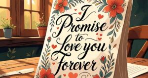 I promise to love you forever message