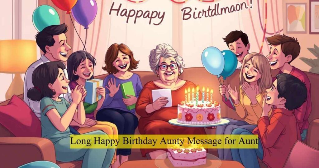 Long Happy Birthday Aunty Message for Aunt