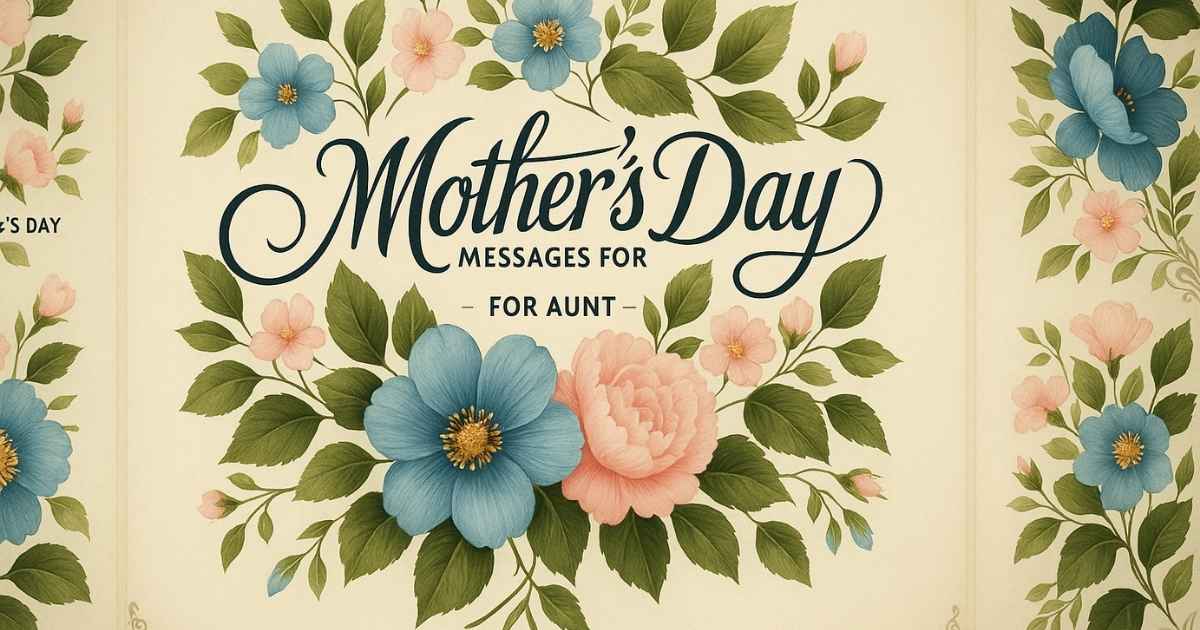 Mothers Day Messages for Aunt