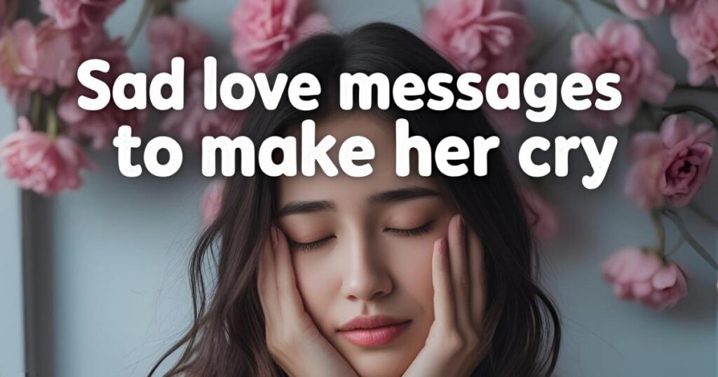 Sad Love Messages to Make Her Cry