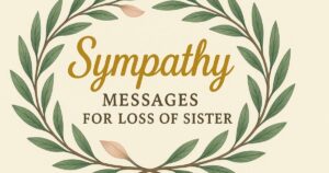 Sympathy Messages for Loss of Sister