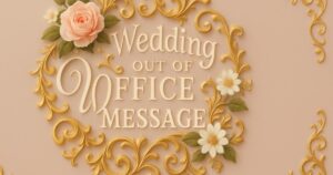 Wedding Out Of office Message