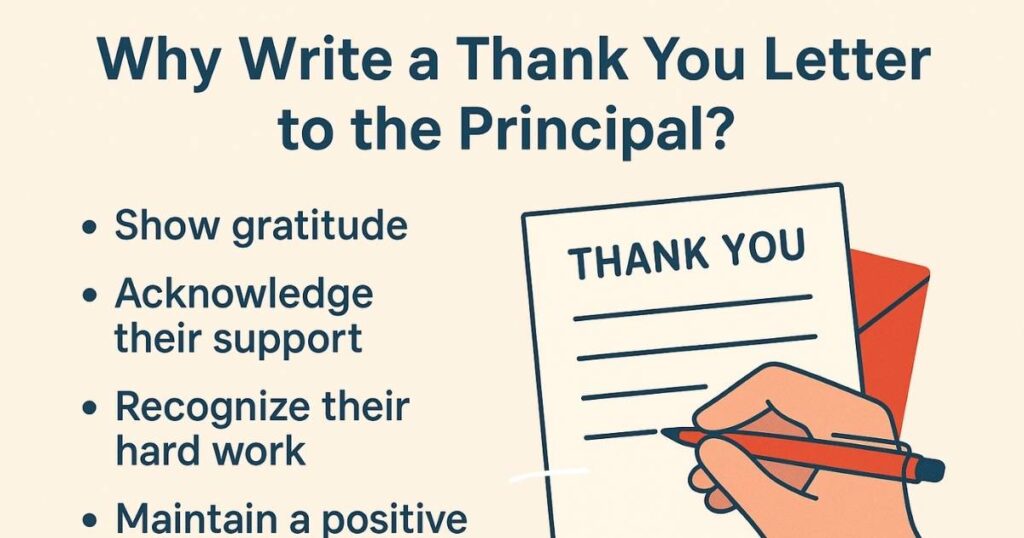 Why Write a Thank You Letter to the Principal?