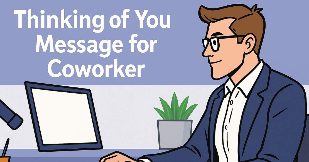 Thinking of You Message for Coworker
