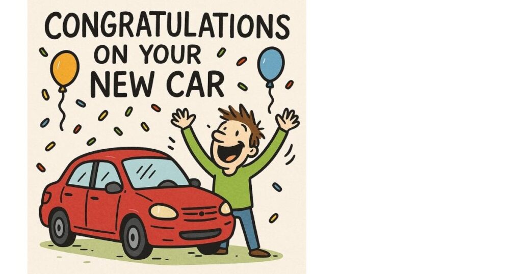 Funny Congratulation Messages on a New Car