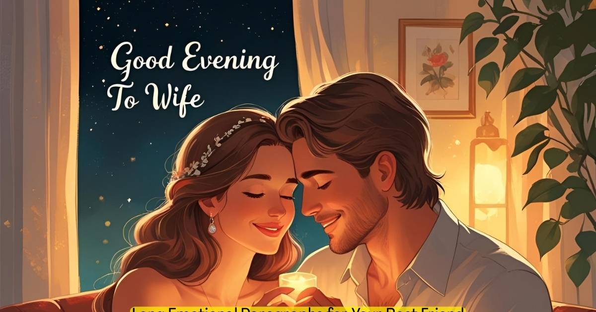 good evening message to my wife