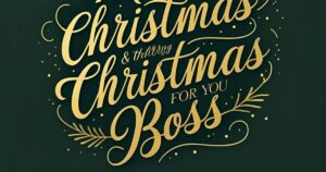 Christmas Messages For Your Boss