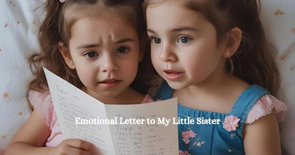 Emotional Letter to My Little Sister