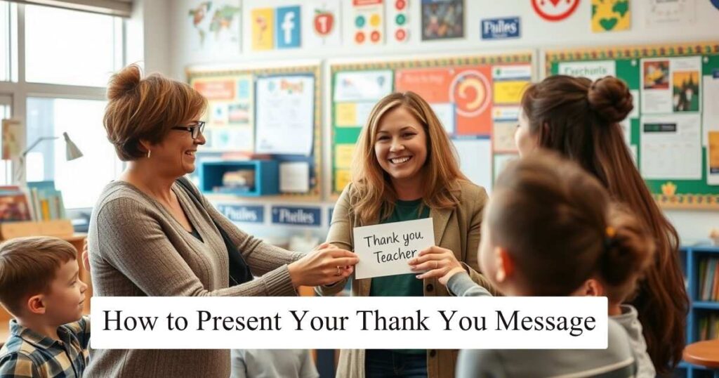 How to Present Your Thank You Message