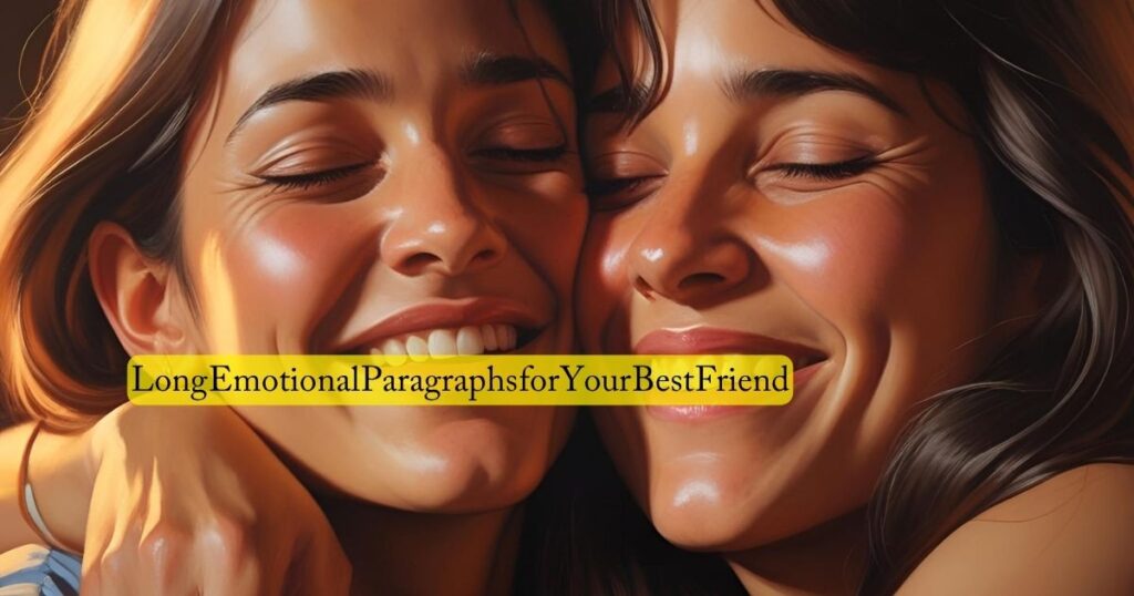 Long Emotional Paragraphs for Your Best Friend
