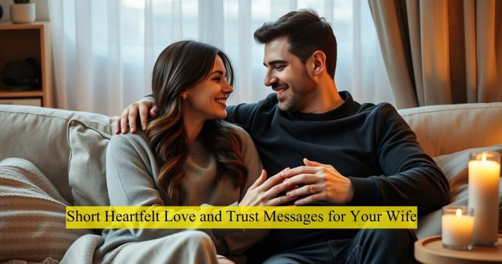 Short Heartfelt Love and Trust Messages for Your Wife