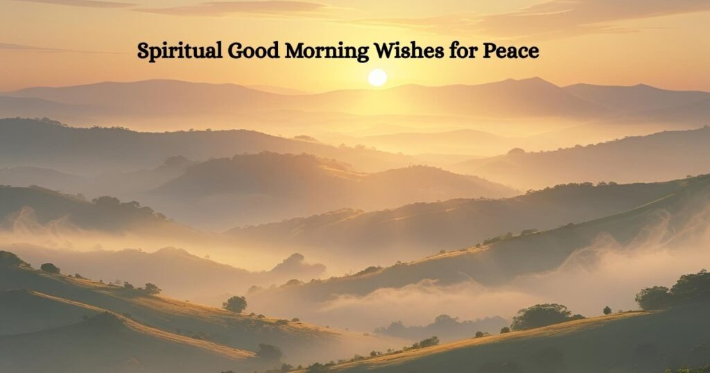 Spiritual Good Morning Wishes for Peace