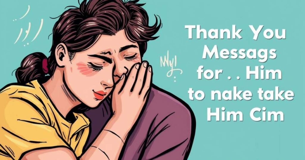 Thank You Messages for Him to Make Him Cry