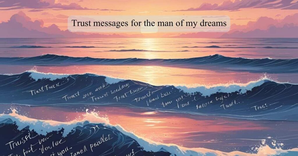 Trust messages for the man of my dreams