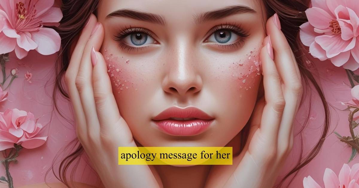 apology message for her
