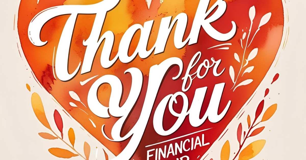 appreciation message for financial support