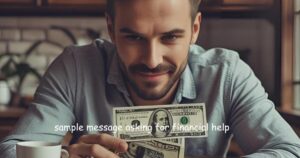sample message asking for financial help