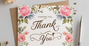 Thank You Messages for Wedding Program