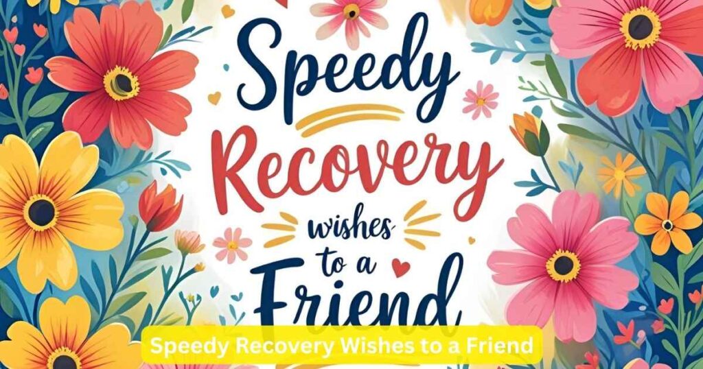 Speedy Recovery Wishes to a Friend